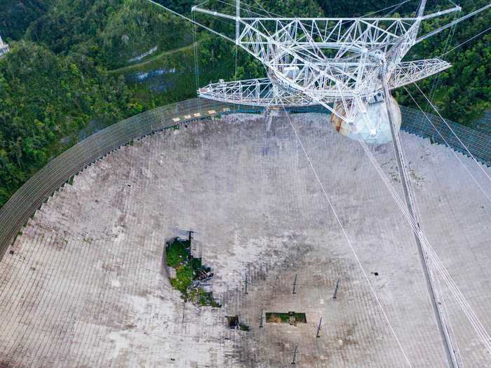 So the NSF decommissioned the telescope, and engineers set about figuring out how to deconstruct it safely.