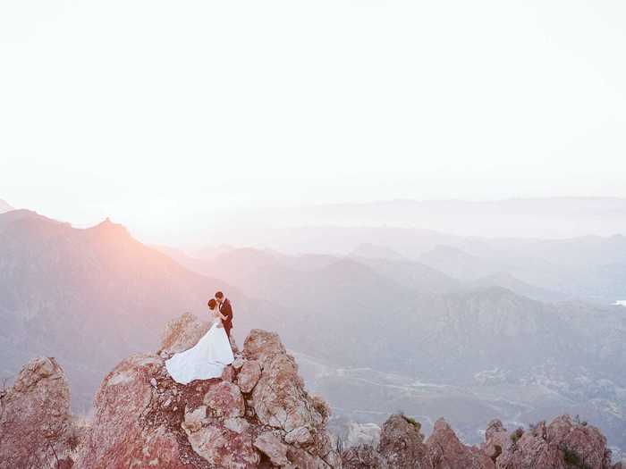 Couples went to new heights to celebrate their love.