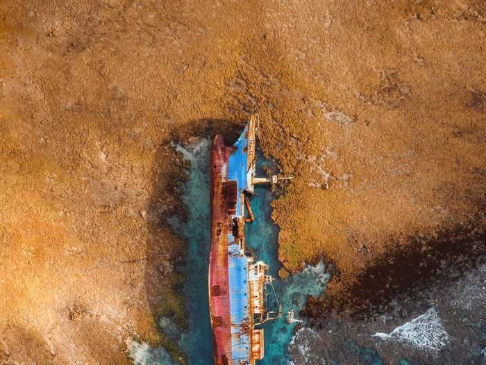 "The wreck of an illegal fishing vessel" by Jordi Sark