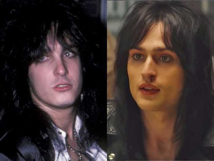 Douglas Booth played Nikki Sixx, Mötley Crüe