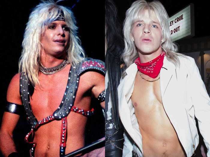 Daniel Webber played Vince Neil, Mötley Crüe