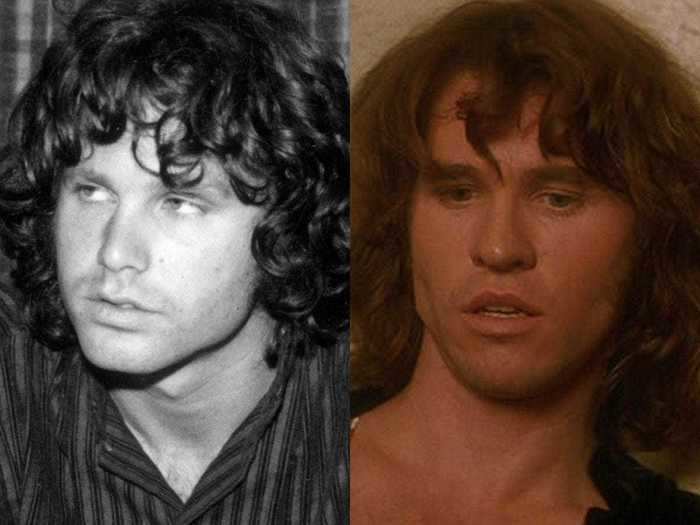 Val Kilmer played The Doors rocker Jim Morrison in Oliver Stone