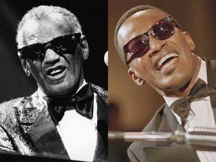 Jamie Foxx received universal acclaim for his portrayal of the blues legend Ray Charles in "Ray."