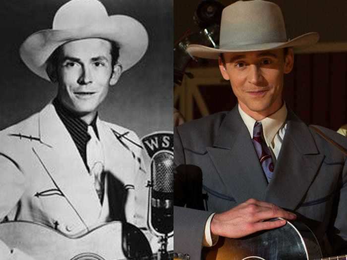 Tom Hiddleston played Hank Williams in "I Saw the Light."