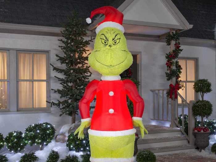 Your heart will grow three sizes this holiday with a 10-foot inflatable Grinch in your yard.