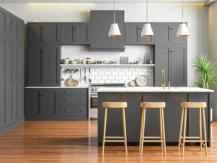 Gray kitchen interiors may become less popular.