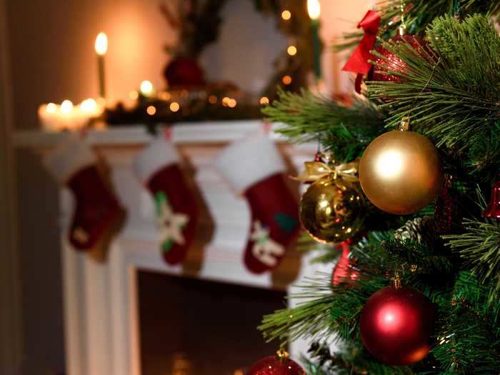 Hanging Christmas stockings may be connected to a legend about poverty.