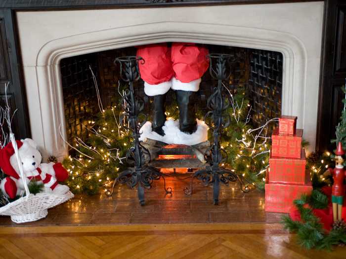 Going down the chimney is actually tied to dozens of scary supernatural legends.