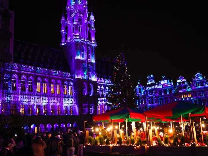 BEFORE: Brussels is also a popular city to visit during Christmas time.