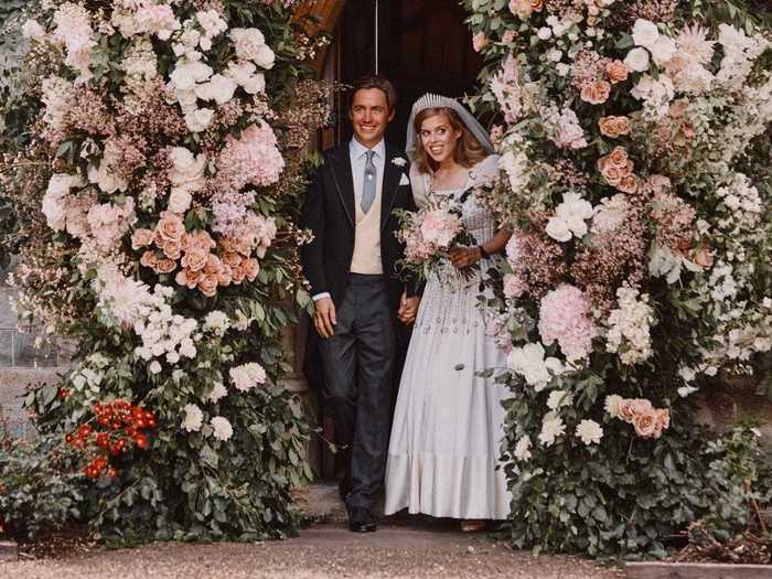 Princess Beatrice looked stunning during her secret wedding.