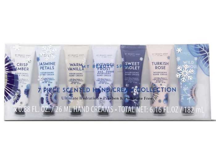 Soothe dry hands with the My Beauty Spot seven-piece hand-cream collection.