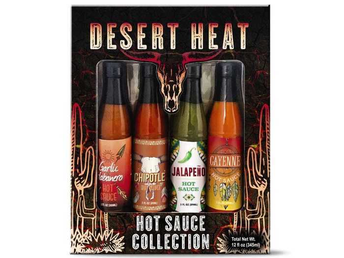 Gift loved ones, or yourself, this Desert Heat hot-sauce set.