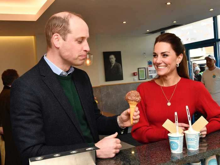 February: They may be the future king and queen, but Prince William and Kate Middleton showed they