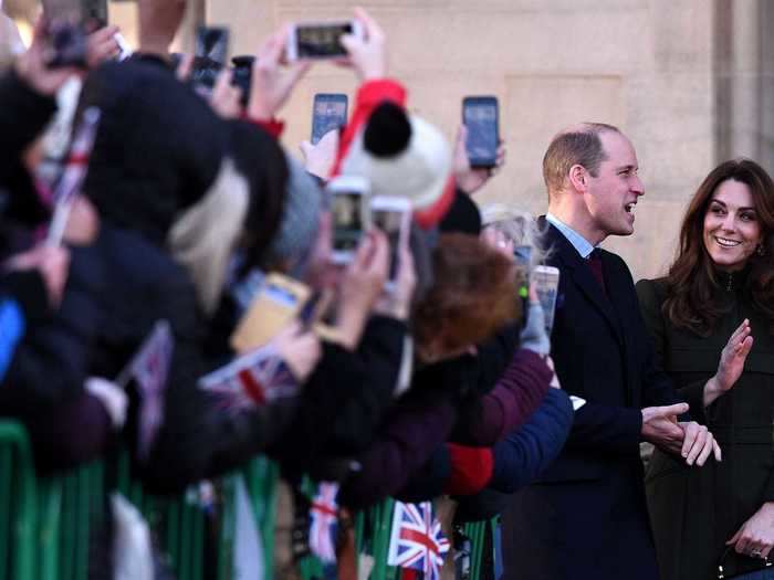 January: The Duke and Duchess of Cambridge kicked off the new year with a visit to City Hall in Centenary Square, Bradford on January 15. People from all across the city turned up to catch a glimpse of the royal couple.