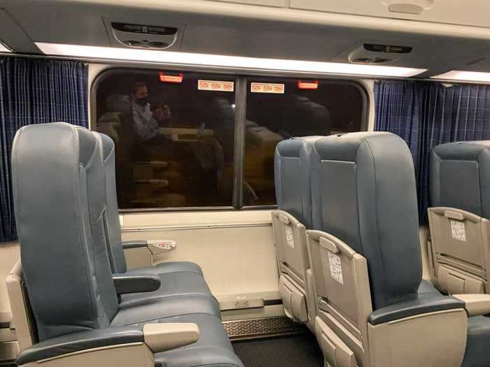 To my surprise, the quiet car proved to be the emptiest on the train. There were no more than five passengers in the car and staying six feet away from the next person on the train was not an issue at all.