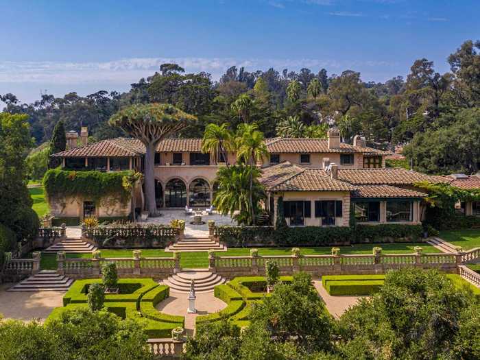 The estate sits on 12 acres in Montecito.