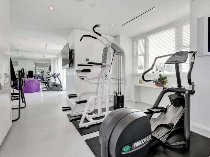 ... but you can also work out in private in your own gym.