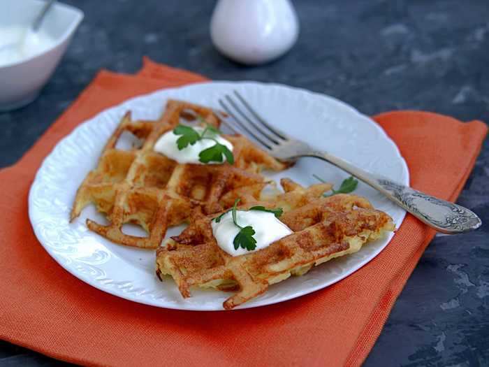 To avoid an oily mess, try using a waffle maker instead.