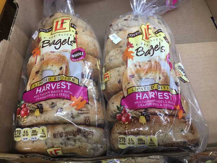 These Harvest bagels are a tasty seasonal offering.