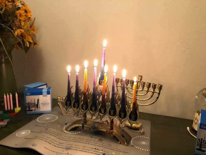 Hanukkah is eight days long.