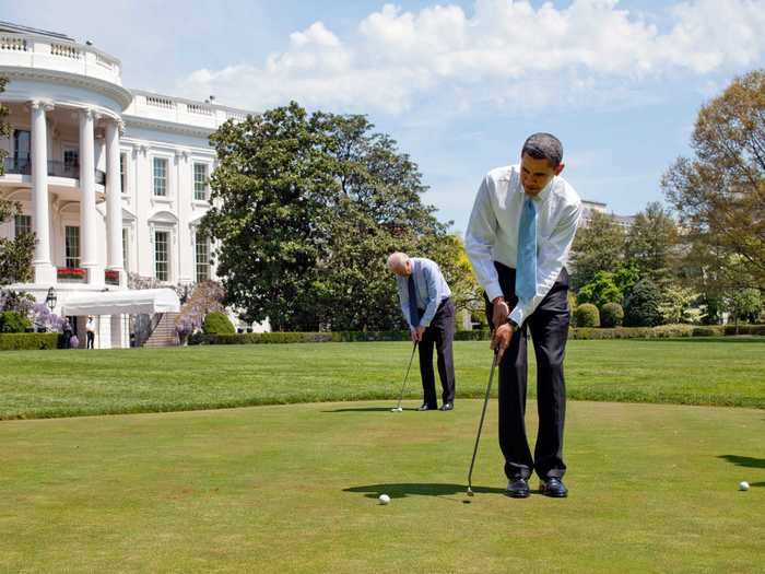 If the president allows it, vice presidents may also enjoy the many amenities of the White House, like the movie theater, putting green, and bowling alley.