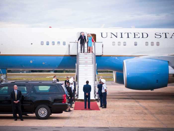 Vice presidents have access to Air Force Two.