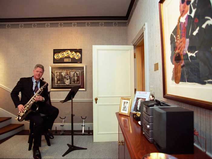 Hillary Clinton gifted Bill the White House Music Room for his birthday in 1996.