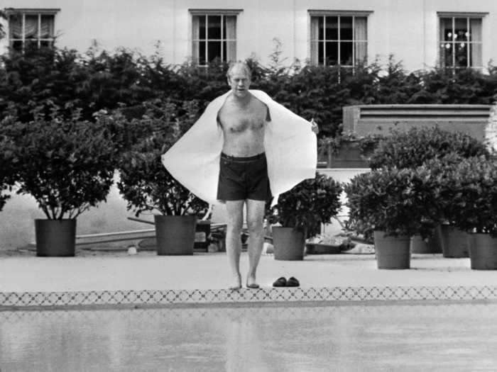 Gerald Ford had an outdoor swimming pool built in 1975.