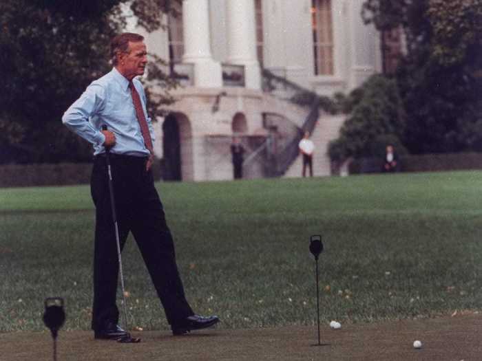 Dwight Eisenhower had a putting green installed in 1954.
