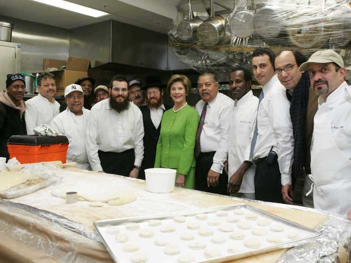 The White House kitchen was made kosher for the occasion starting in 2005.