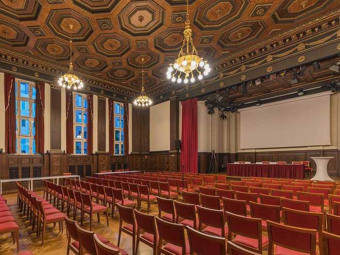 ... the tournament itself takes place in the Meistersaal, a concert hall in Berlin that opened in 1913 and briefly acted as a recording studio for artists like David Bowie.