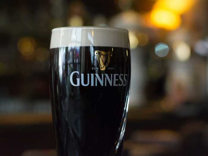 Some Irish families leave a pint of Guinness for Santa on the eve of Christmas.