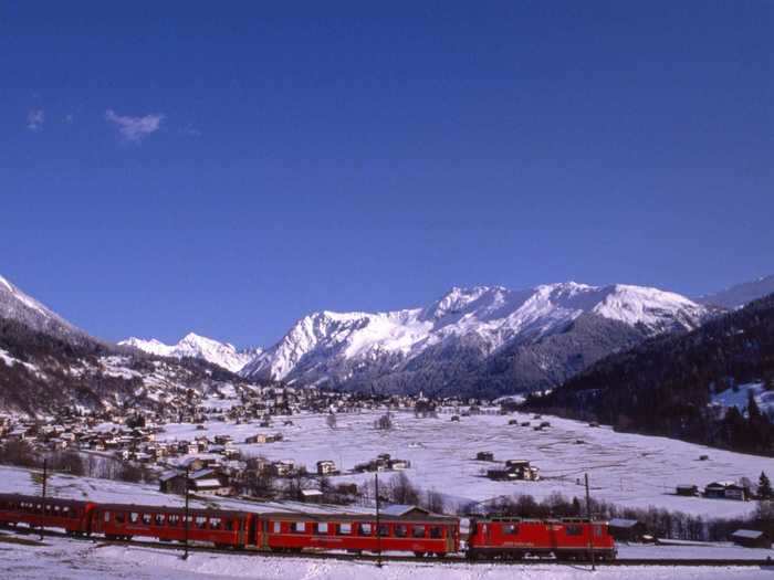 Located next to Davos, home of the World Economic Forum, Klosters is a two-hour train ride through the mountains from Zurich, Switzerland.