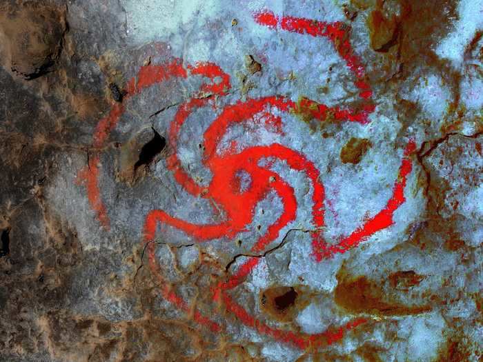 Other recently discovered rock art in the Americas likely shows a psychoactive plant called datura.