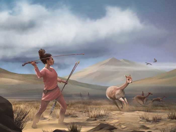 Another study of the earliest Americans showed that females played a role hunting big game.