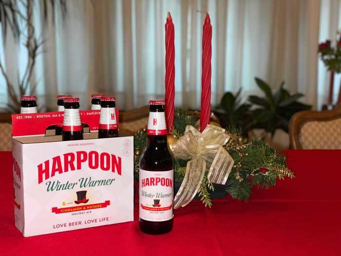 The Harpoon Winter Warmer was the second cheapest beer I bought.