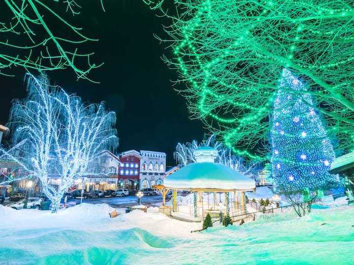 Leavenworth is a small Bavarian-inspired town in Washington