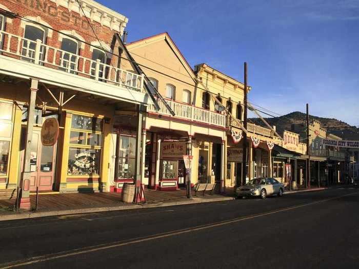 Virginia City, an old mining town in western Nevada, goes all out in vintage style when the holiday season rolls around.