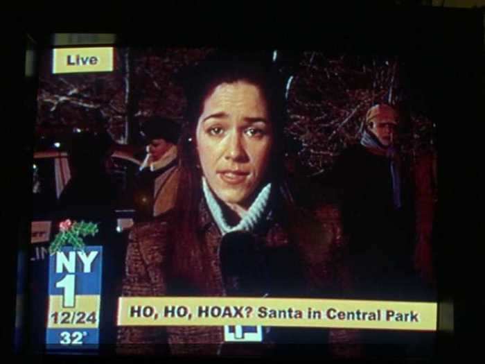 The NY1 reporter says the wrong year in reference to the Central Park Rangers incident.