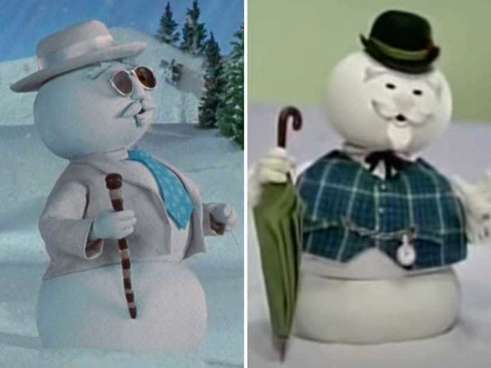 Leon the Snowman is also reminiscent of a character from "Rudolph the Red-Nosed Reindeer."