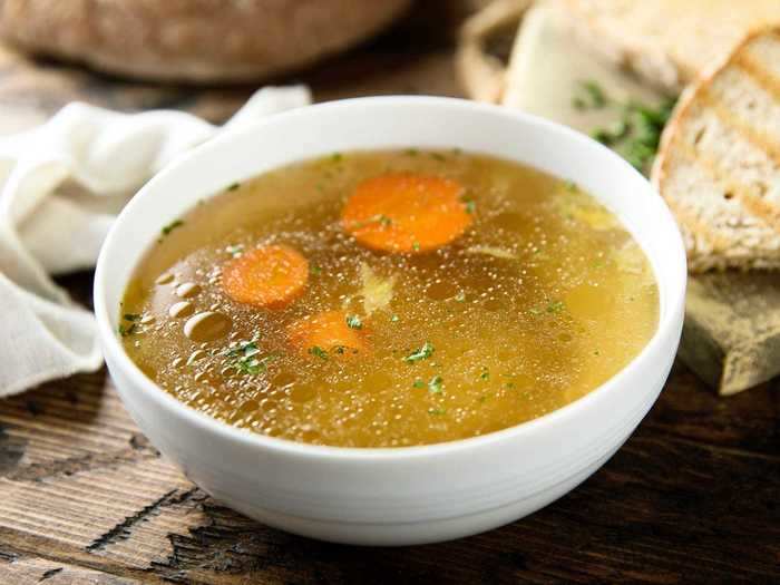 Chicken stock will do just the trick when you want something light and simple.