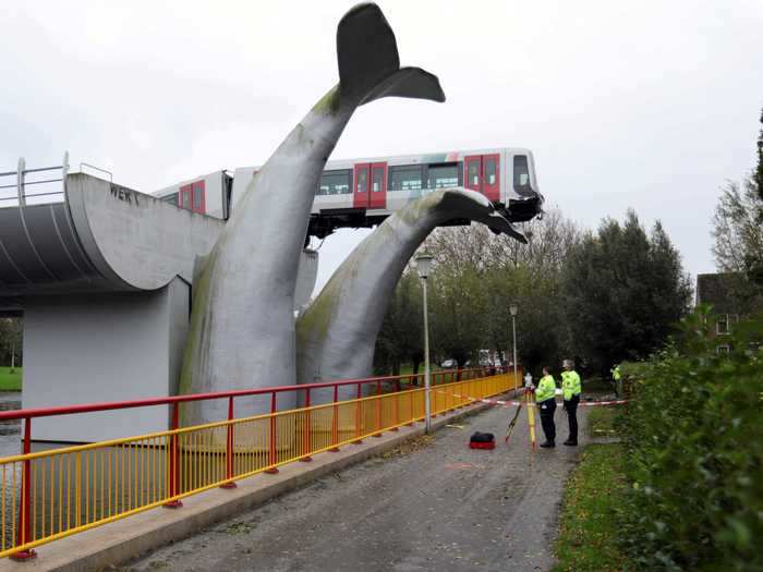 These whale tails in the Netherlands are works of art, but that