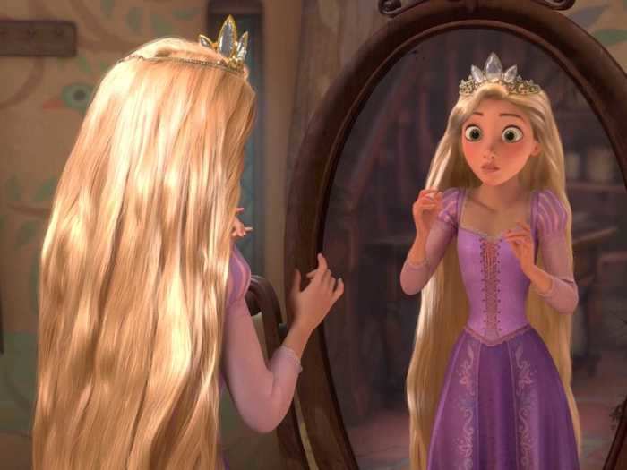 Rapunzel has one of the most colorful crowns in the Disney universe.