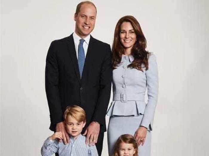 2017: William and Kate also shared a more formal portrait.