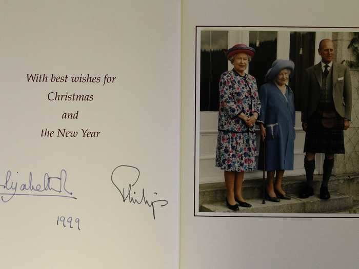 1999: The following year, the Queen sent a card featuring her mother.