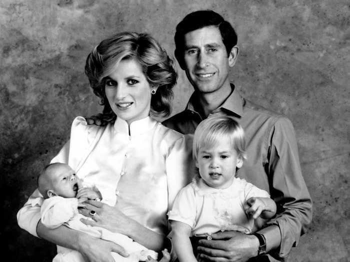 1984: An image from this family photo shoot was used for the Prince and Princess of Wales