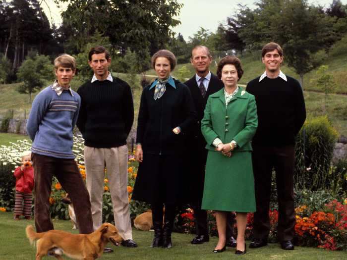 1979: They selected a more posed family photo for their Christmas card in 1979.