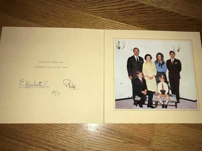 1971: Another family portrait was shared on the 1971 holiday greeting.