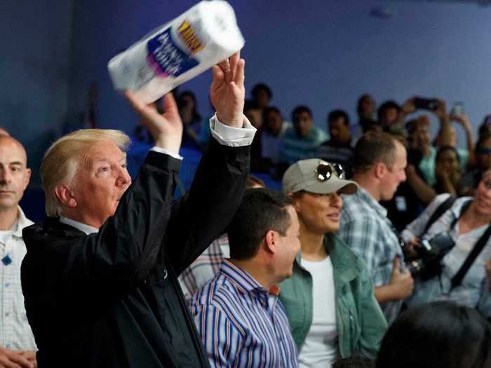 Paper towels for hurricane victims