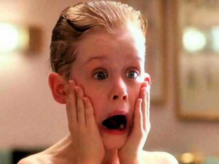 Culkin improvised one of the most iconic "Home Alone" moments.